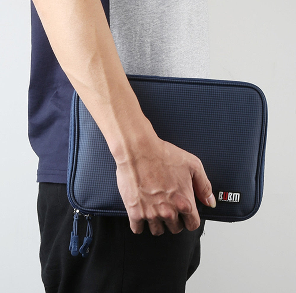 BUBM Universal Electronics Accessories Travel bag / Hard Drive Case / Cable organizer/ Protective Sleeve Pouch Case Bag for iPad