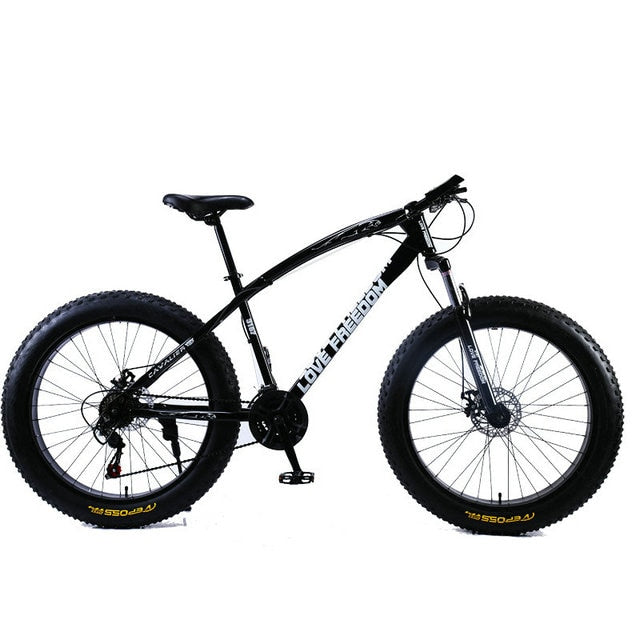 Love Freedom 7/21/24/27 Speed Mountain Bike 26 * 4.0 Fat Tire Bikes Shock Absorbers Bicycle Free Delivery Snow Bike