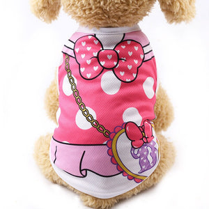 Cartoon Pet Dog Clothes for Dog Summer Puppy Vest Clothing for Small Dogs Chihuahua Yorkshire Shirt Pet T-shirt Cat Costume 6c4Q