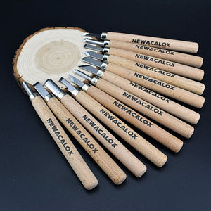 NEWACALOX DIY Pen Woodcut Knife Scorper Wood Carving Tools Woodworking Hobby Arts Crafts Nicking Cutter Graver Scalpel 12pcs/set