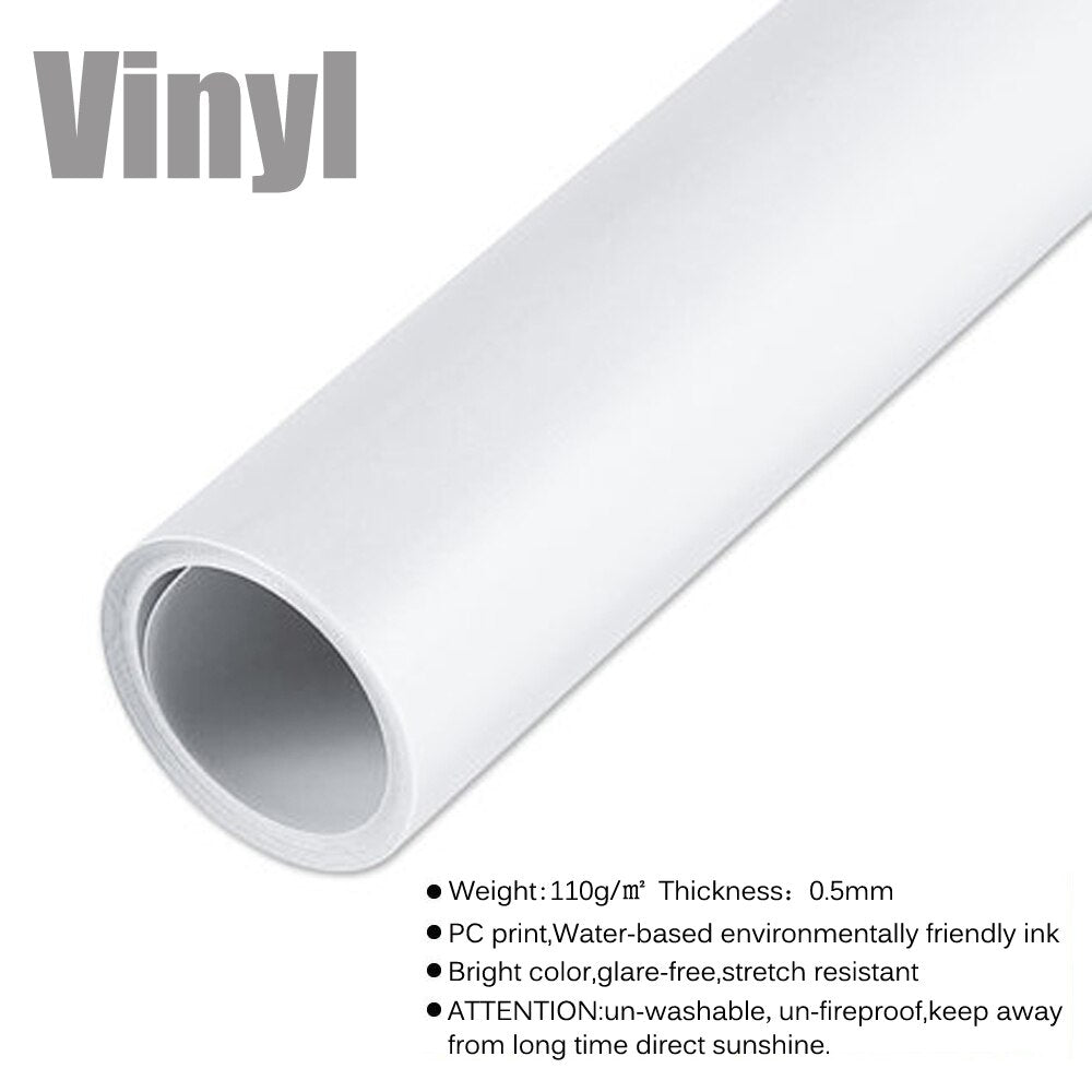 White Vinyl Photography Backdrops Seamless Photo Background Glare-Free Photography Backgrounds For Photo Studio Photo Props