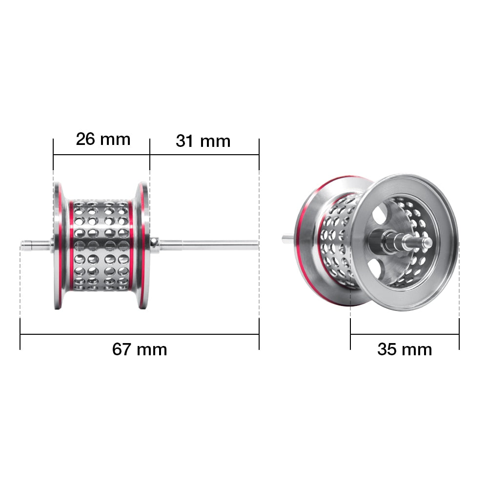 Piscifun Torrent Fishing Reel Shallow Spool 14g Lightweight Aluminum Magnetic Brake Baitcasting Reel Spare Parts Replacement