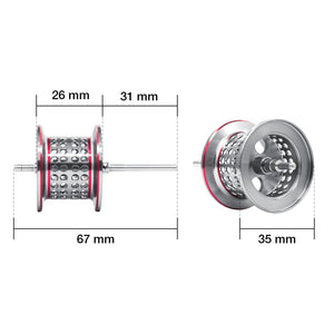 Piscifun Torrent Fishing Reel Shallow Spool 14g Lightweight Aluminum Magnetic Brake Baitcasting Reel Spare Parts Replacement