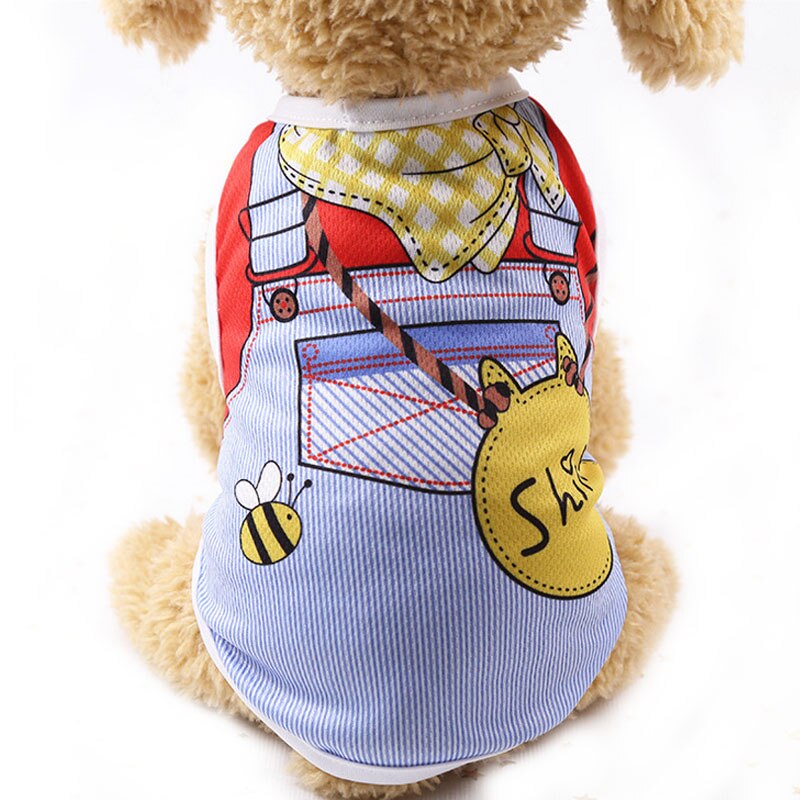 Cartoon Pet Dog Clothes for Dog Summer Puppy Vest Clothing for Small Dogs Chihuahua Yorkshire Shirt Pet T-shirt Cat Costume 6c4Q