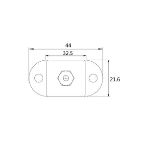 Red Black Junction Block Power Post Insulated Terminal Stud 6mm Boat Electrical Parts for Electrical Cables for Marine Yachts