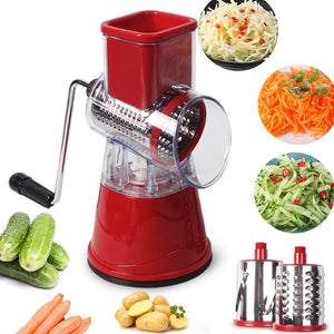 Kitchen Gadgets Manual Vegetable Cutter Slicer Kitchen Tools Multi-functional Round Mandoline Slicer Potato Cheese