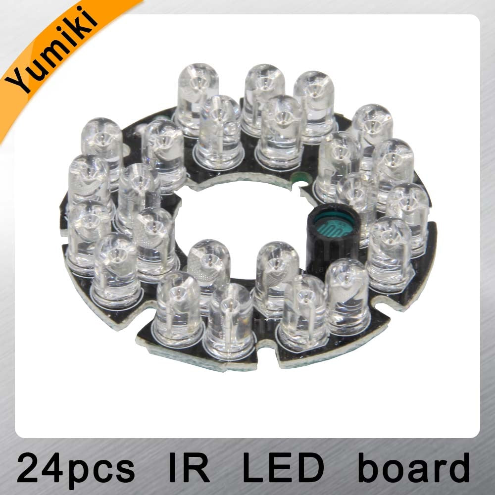 Yumiki Infrared 24 x 5 IR LED board for CCTV cameras night vision (diameter 44mm)