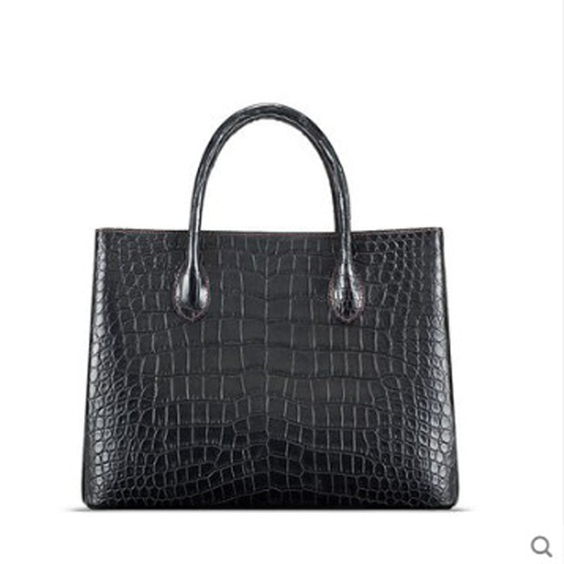 Artisanal Crocodile Skin Handbag