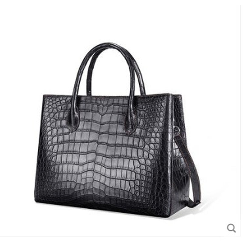Artisanal Crocodile Skin Handbag