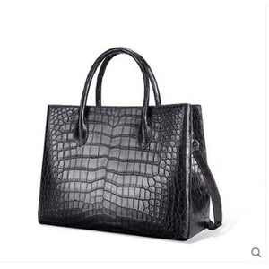 Artisanal Crocodile Skin Handbag