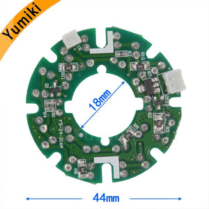 Yumiki Infrared 24 x 5 IR LED board for CCTV cameras night vision (diameter 44mm)