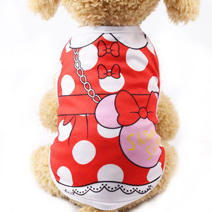 Cartoon Pet Dog Clothes for Dog Summer Puppy Vest Clothing for Small Dogs Chihuahua Yorkshire Shirt Pet T-shirt Cat Costume 6c4Q