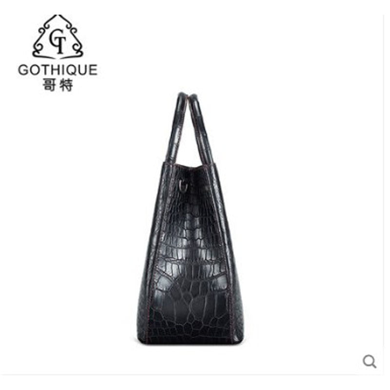 Artisanal Crocodile Skin Handbag
