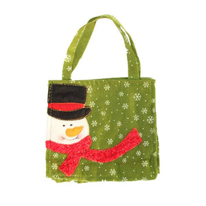 Hot sale 10 PCS/lot Chrismas Santa Claus Snowman Tree Kids candy Pouch Sack Present Christmas Decoration Xmas Candy Bag 16*16cm