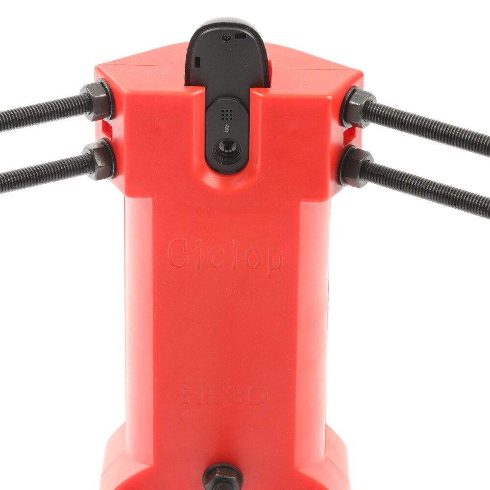 Reprap 3d Open source  3d scanner DIY kit, red plastic injection molding parts