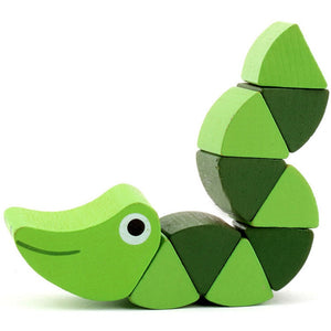 Montessori Toys Puzzle Educational Wooden Toys Baby Children Fingers Flexible Training Science Twisting Worm Toy