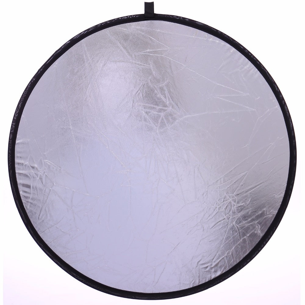 CY 80cm 5 in 1 gold silver white black translucent New Portable Collapsible Light Round Photography/Photo Reflector for Studio