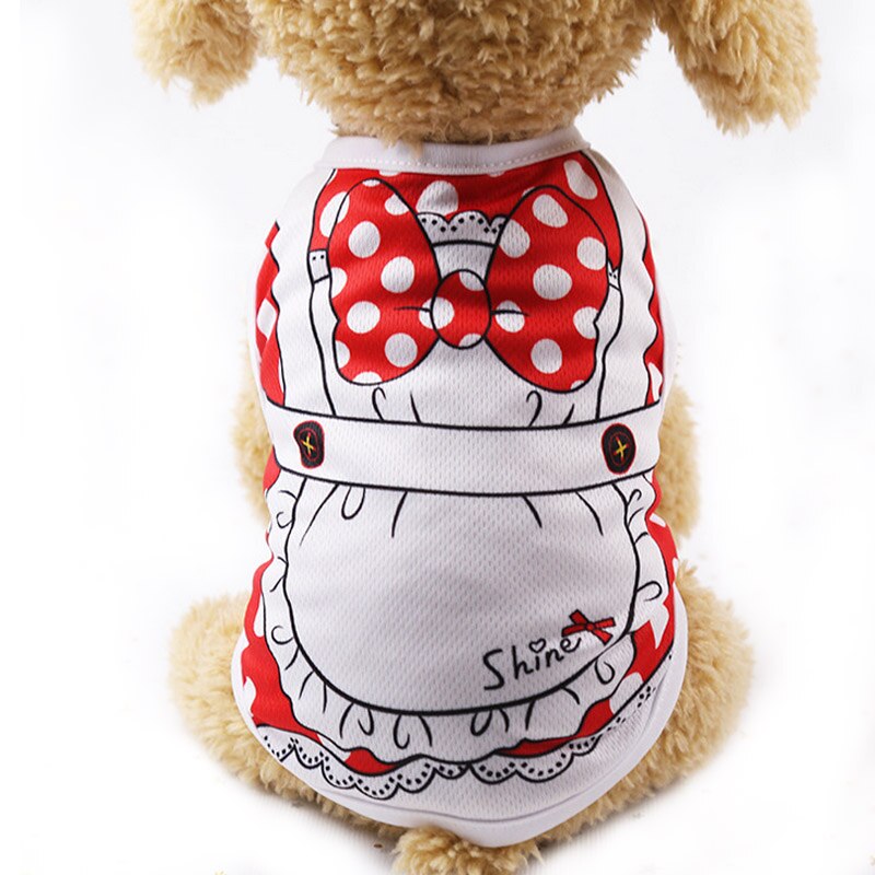 Cartoon Pet Dog Clothes for Dog Summer Puppy Vest Clothing for Small Dogs Chihuahua Yorkshire Shirt Pet T-shirt Cat Costume 6c4Q