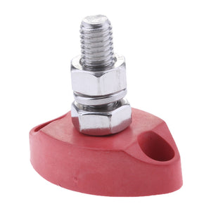 Red Black Junction Block Power Post Insulated Terminal Stud 6mm Boat Electrical Parts for Electrical Cables for Marine Yachts
