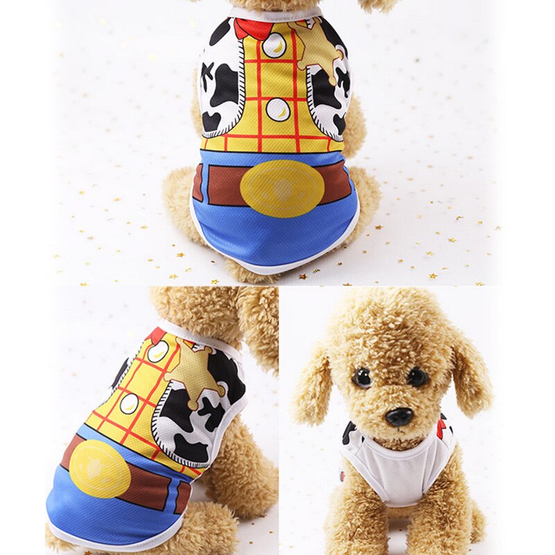 Cartoon Pet Dog Clothes for Dog Summer Puppy Vest Clothing for Small Dogs Chihuahua Yorkshire Shirt Pet T-shirt Cat Costume 6c4Q