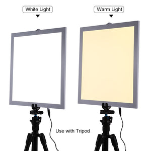 PULUZ 1200LM 15/15in/38x38 cm LED Photography Shadowless Bottom Light Lamp Panel Dimmable for 40cm Photo Studio Shoot Tent Box