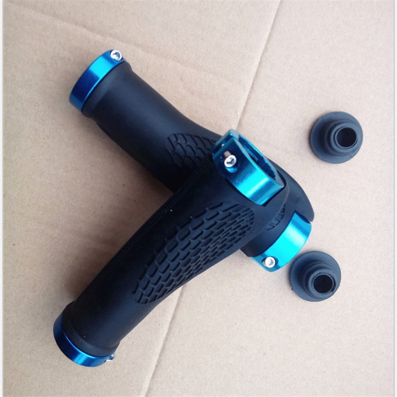 Rubber Bike Handlebar Grip Anti-Skid Ergonomic Mountain MTB Cycling Parts Bicycle Grips Black Gold Red Blue