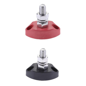 Red Black Junction Block Power Post Insulated Terminal Stud 6mm Boat Electrical Parts for Electrical Cables for Marine Yachts