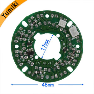 Yumiki Infrared 30 x 5 IR LED board for CCTV cameras night vision (diameter 48mm)
