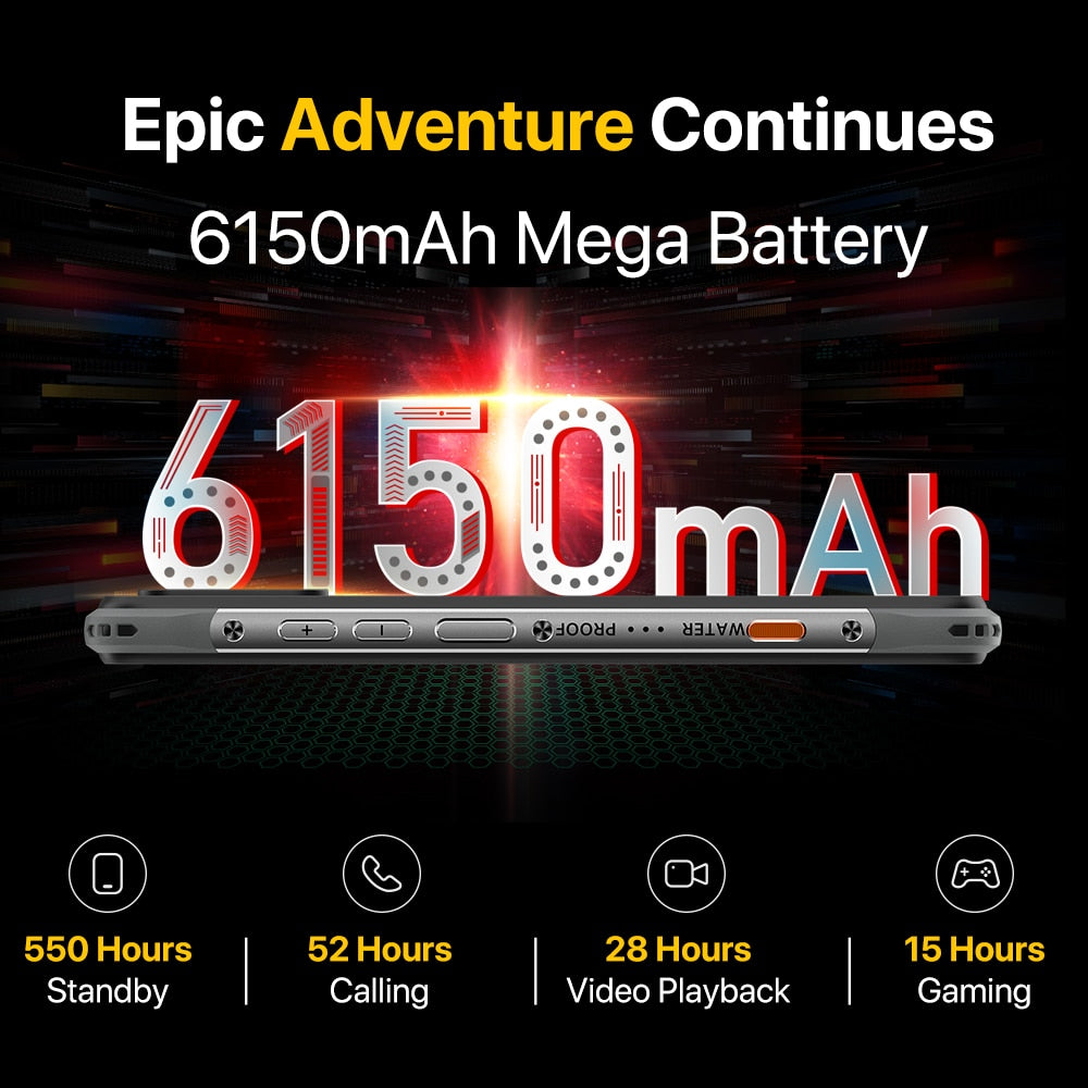 [Premiere] UMIDIGI BISON X10S X10G 6150mAh Battery Global Version Smartphone 4GB+32GB IP68/IP69K Waterproof Rugged NEW Phone