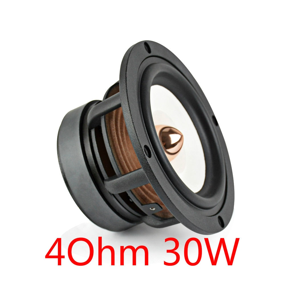 AIYIMA 1Pcs 4 Inch Full Range Speaker Driver 4 8Ohm 30W HIFI Treble Bass Loudspeaker Desktop Bookshelf Audio Sound Speaker