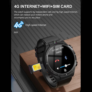 LEMFO LEM15 4G Smart Watch Men 128GB ROM 900mAh Power Bank 2021 Dual Cameras Smartwatch GPS Helio P22 Chip Android 10.7