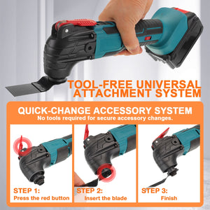 Electric Cordless Oscillating Multitools Machine Multi-function Trimmer Saw Renovator Power Multi-Tool for Makita 18V Battery