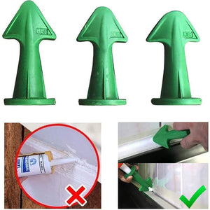 3pcs Multi-functional Silicone Sealant Nozzle Scraper Floor Caulking Tools Silicone Sealant Nozzles Kit Home Improvement