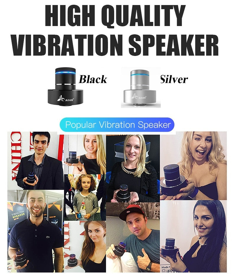 Adin 26w Vibration Bluetooth Speaker Wireless Music Center Outdoor Subwoofer Neighbor Column Audio Portable Vibro Speakers Phone