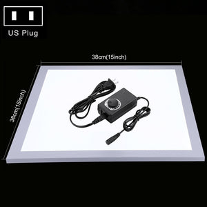 PULUZ 1200LM 15/15in/38x38 cm LED Photography Shadowless Bottom Light Lamp Panel Dimmable for 40cm Photo Studio Shoot Tent Box