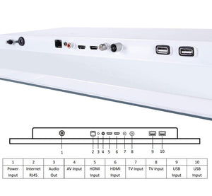 Souria 22 Inches White Television Smart TV Waterproof Shower IP66 TV Bathroom Decoration Warehouse in Europe Russia
