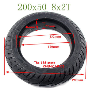 Hot sale High Quality 200x50 8X2T Solid tyre 8 inch tire fit Electric Self Balancing Hoverboard Scooter 200*50 8x2T tyre