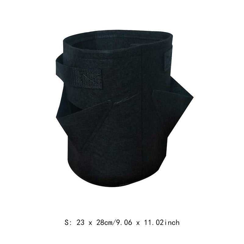 Garden Outdoor Planting Grow Bag Strawberry Vertical Flower Herb Pouch Root Breathable Vegetable Round Reusable Pot Planter D30