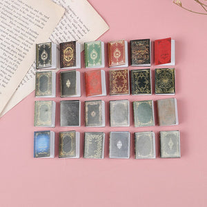 Hot！3pcs/set 1:12 Dollhouse Miniature Classical Book Scene Model Accessories Toys
