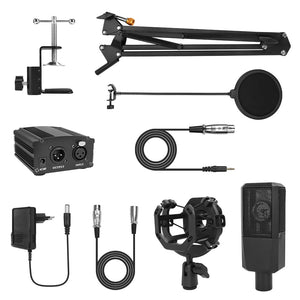 BM1000 Studio Karaoke Gaming Condenser Microphone Kit 3.5MM Professionnel Microfone For Computer Youtube Podcasting Streaming