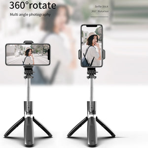 4 In1 Bluetooth-compatible Wireless Selfie Stick Tripod Foldable Monopods Universal for Smartphones for Sports Action Cameras