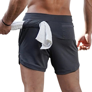 Men&#39;s Running Shorts Camo Gym Fitness Compression Workout Basketball 2 In 1 Tights Quick Dry Training Clothing Sports Shorts Man