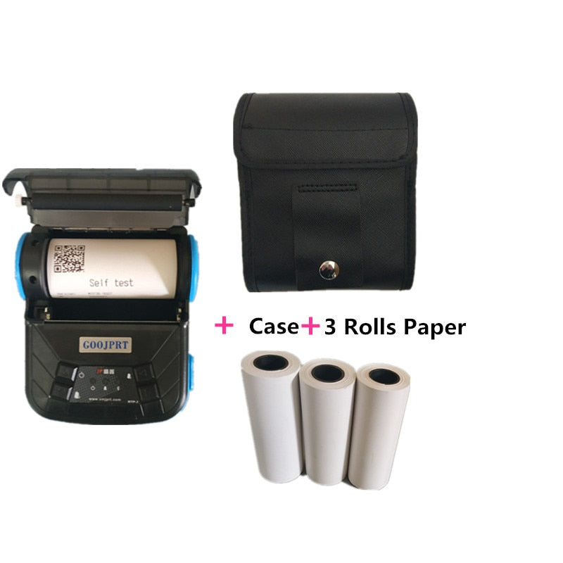 DC5V USB 3" 80mm Mini Wireless Thermal Receipt Printer Portable Bluetooth Printer Support PC Android IOS Printer Paper Impresora