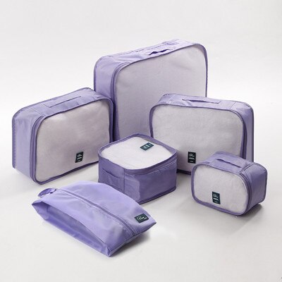 Durable Unisex Travel Bag 6Pcs/set Packing Cubes Set Organizer Luggage Bags Large Capacity Travel Hand Clothing Sorting Organize