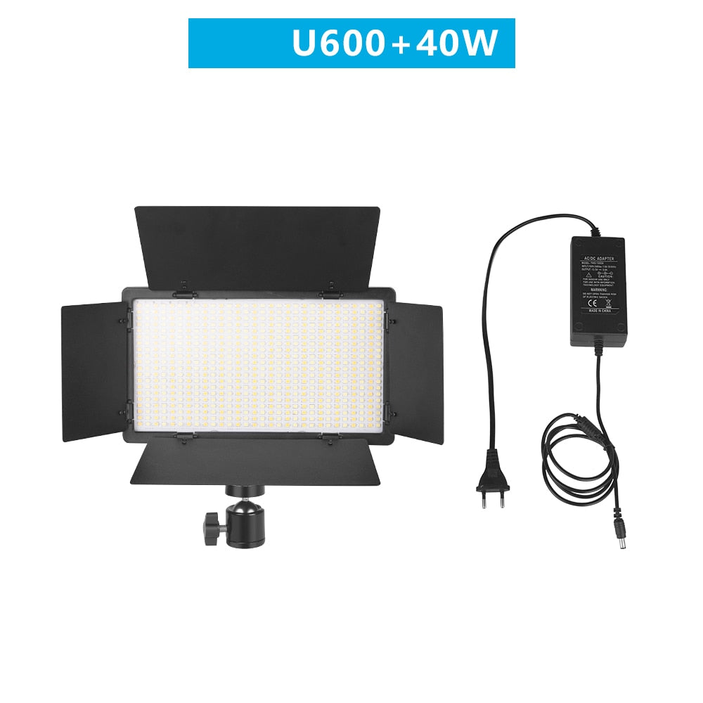U800 LED Photo Studio Light for Tiktok Youbute Game Live Video Lighting 40W/50W Portable Video Recording Photography Panel Lamp