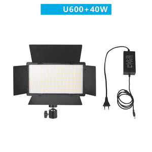 U800 LED Photo Studio Light for Tiktok Youbute Game Live Video Lighting 40W/50W Portable Video Recording Photography Panel Lamp