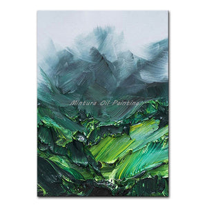Mintura Wall Picture For Living Room Home Decoration Hand Painted Rich texture Modern Abstract Art Knife Oil Paintings on Canvas