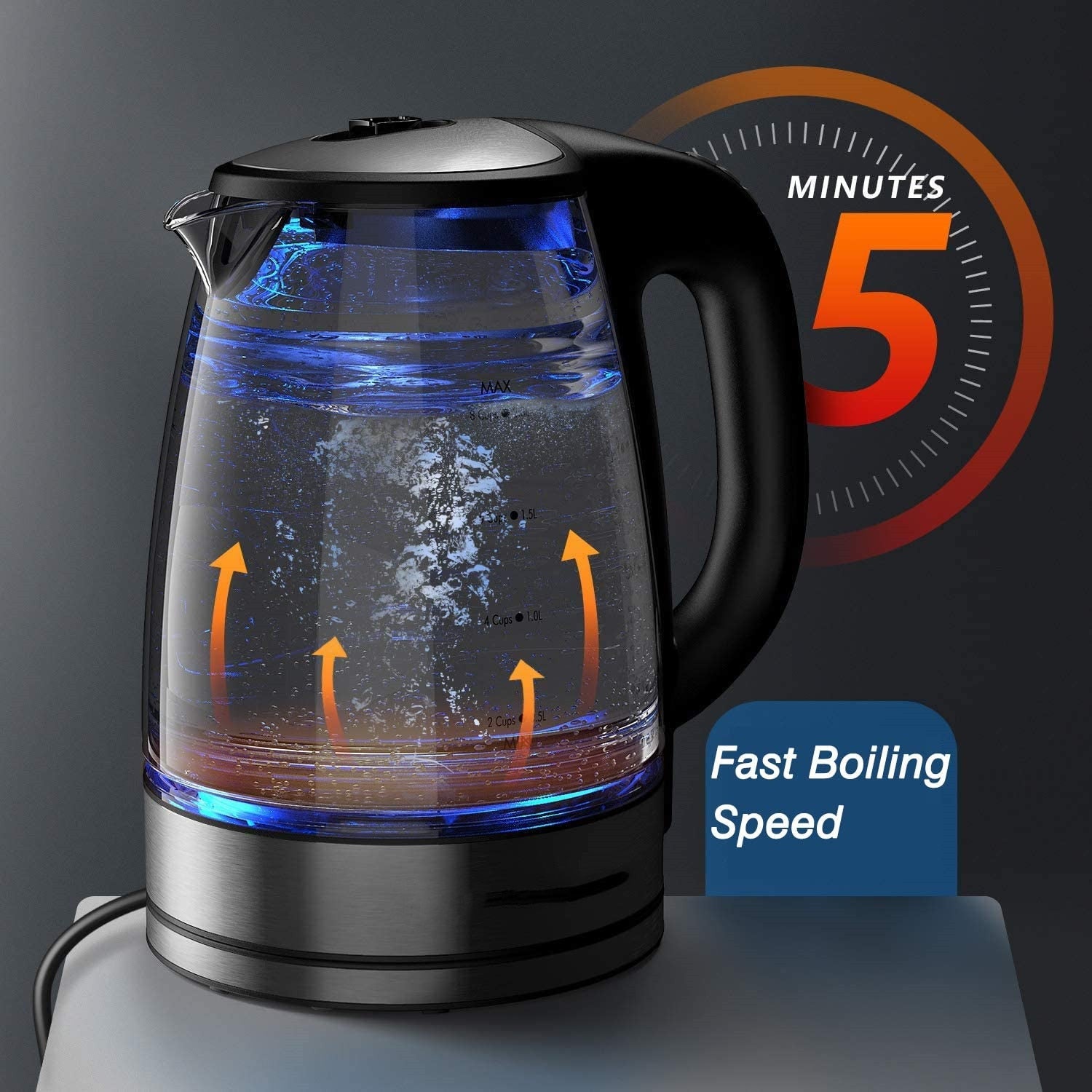 DEVISIB 2.0L Electric Kettle with Temperature Control Smart Tea Coffee Water Heater Teapot Cordless Kitchen Appliances 120V/220V