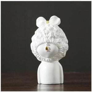 European Resin Butterfly Boy Figurines Ornaments Kawaii Decor Home Room Table Head Statues Crafts Art Office Desktop Accessories