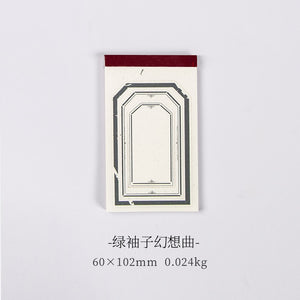 Yoofun 30sheets/book Retro Material paper Note Series Tickets Memo Paper Notes Memo Pad Diary Stationary Flakes Scrapbooking